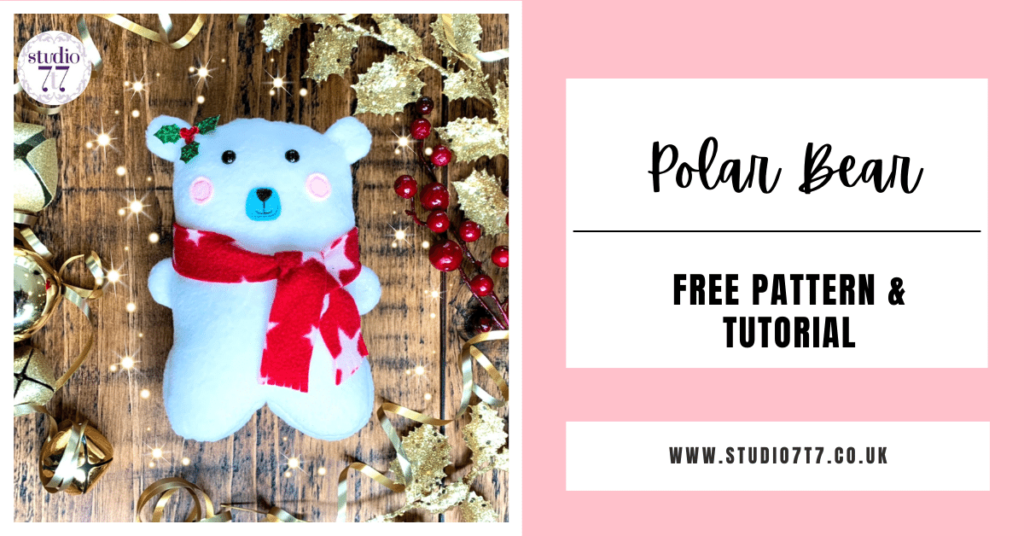 polar bear free pattern and tutorial