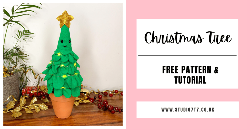 christmas tree free pattern and tutorial