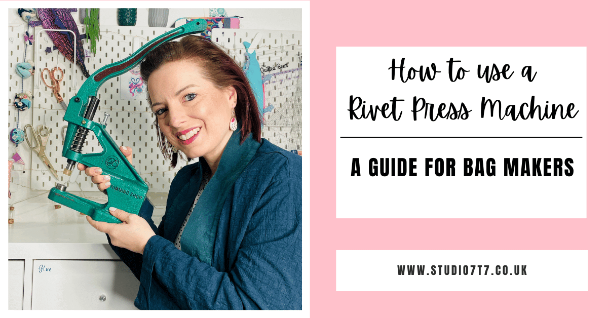 How to use the rivet press machine - Studio7t7