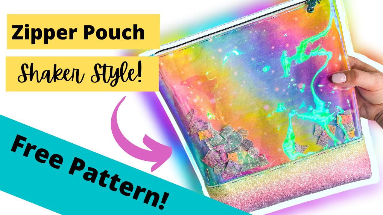 Easy bag sewing pattern : Shaker Zipper Pouch