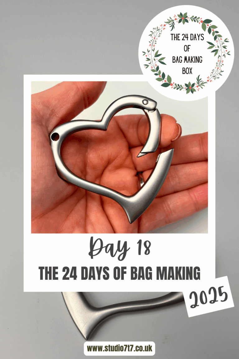 Day 18 of the bag making advent calendar - 24 days of bag making